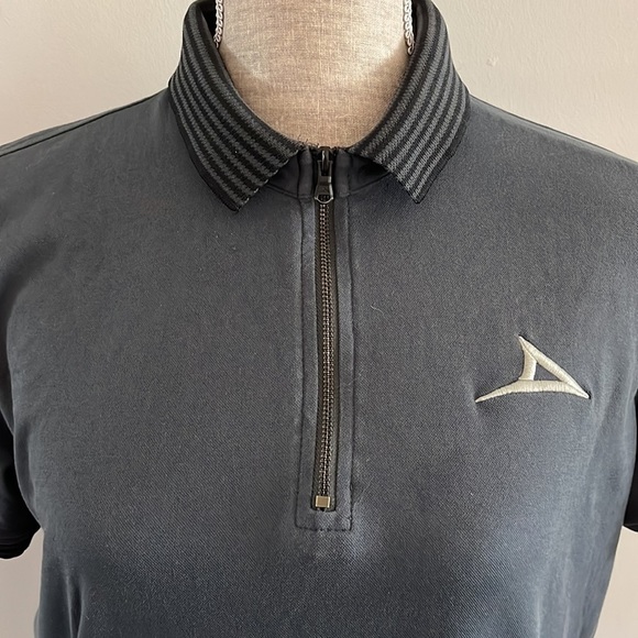 Pirma zip up polo size medium grey collared shirt. Good condition. - Picture 3 of 7